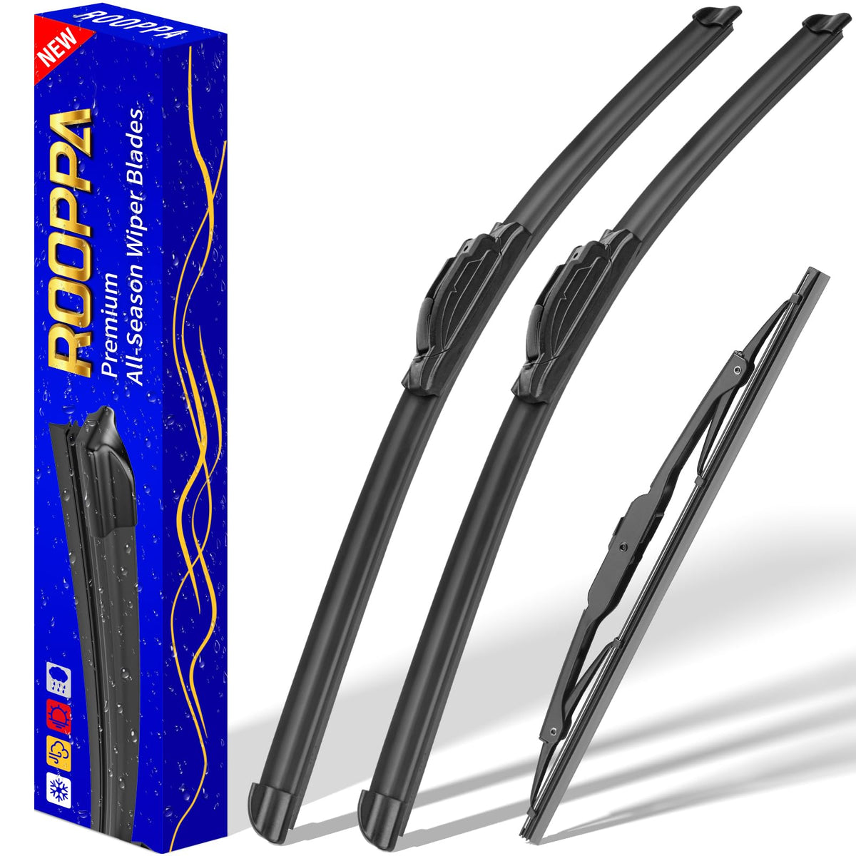 3 Wipers Fits Subaru Forester 2012-2018 Outback 2015-2019 Wiper Blades