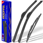 3 Wipers Fits Subaru Forester 2012-2018 Outback 2015-2019 Wiper Blades