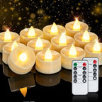 Homemory 24-Pack Remote Flameless LED Battery Tea Light Candles, 400+Hrs