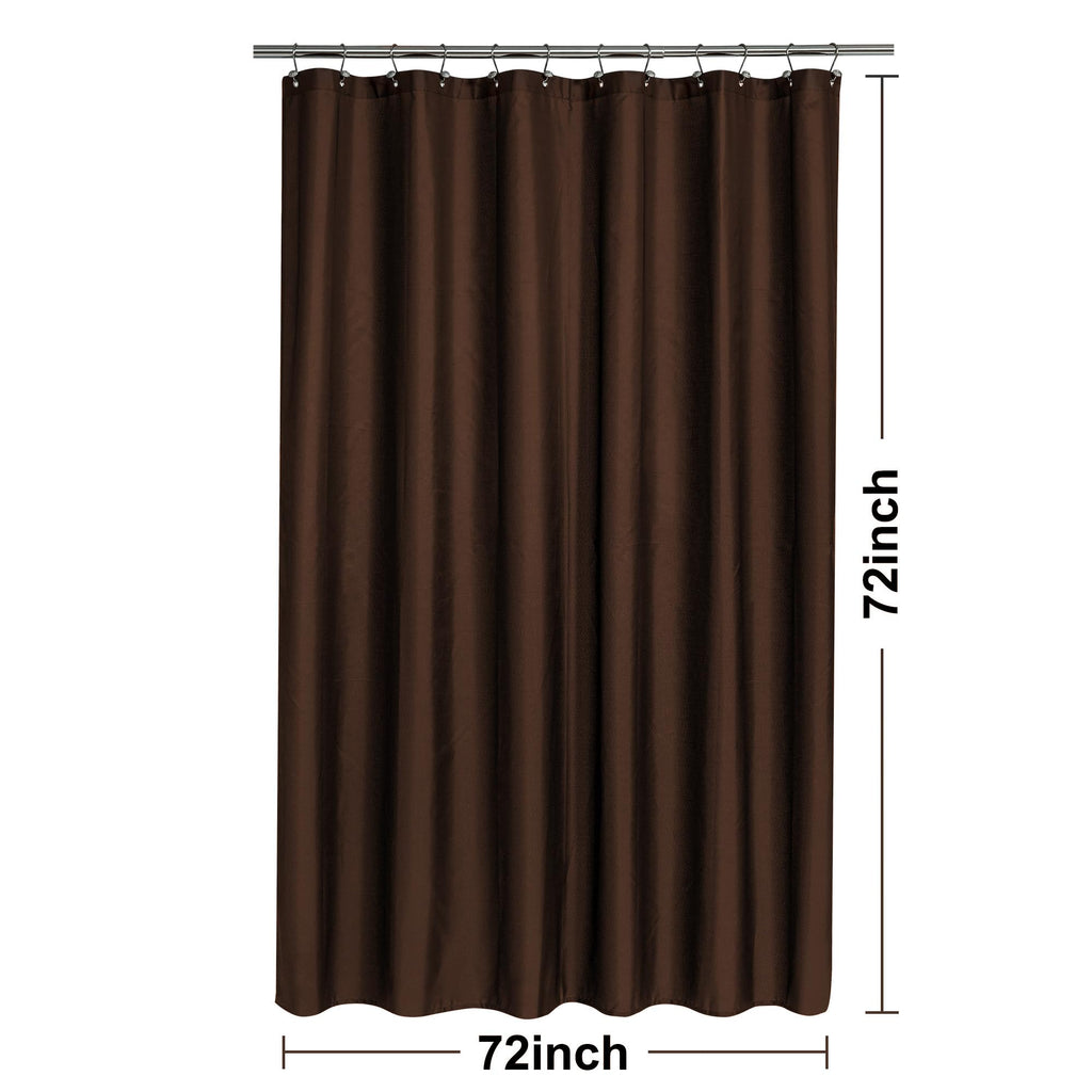 N&Y HOME Fabric Shower Curtain or Liner with Magnets, Coral