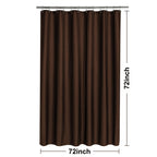 N&Y HOME Fabric Shower Curtain or Liner with Magnets, Coral