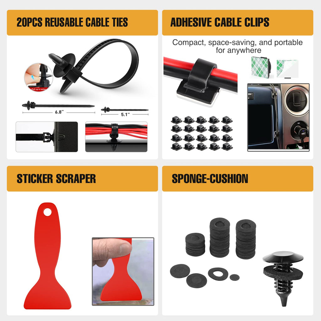 GOOACC 238Pcs Auto Trim Removal Tool and Push Pin Retainer Clip Set