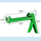 Bates- Caulking Gun, 10:1 Thrust Ratio, Orange, No Drip Sealant Gun