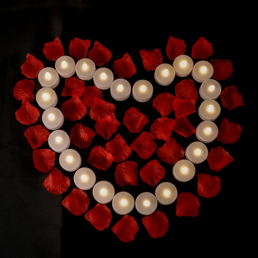 Battery Operated LED Tea Lights Flameless Flickering Candles 12PACK
