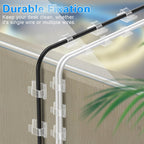 XHF 60PCS 5/8” Clear Adhesive Cable Wire Wall Light Clips, Cord Holder