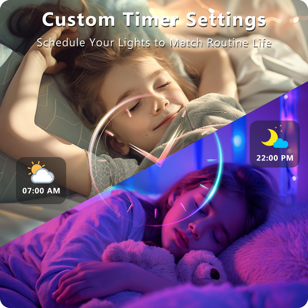 DAYBETTER LED Strip Lights 110ft RGB Music Sync Smart App Control 1 Roll