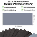 Extra Fine Sandpaper Assortment, Wet Dry Sand Paper 9 x 3.6 Inch