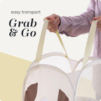 Handy Laundry Collapsible Mesh Pop-Up Hamper with Side Pocket