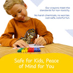 CrayonKing 100 Bulk Crayons, 25 Individually Wrapped 4-Packs