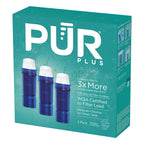 PUR PLUS Water Pitcher Replacement Filter with Lead Reduction (3 Pack), Blue – Compatible with all PUR Pitcher and Dispenser Filtration Systems