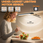 Under Cabinet Lighting Wireless, 15inch Motion Sensor Light, 3Pack-Black