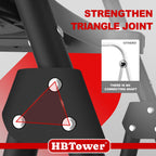 HBTower Step Ladder, Folding Step Stool with Wide Anti-Slip Pedal