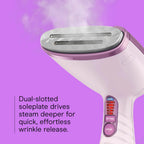 Conair Steamer for Clothes & Upholstery, Handheld, 3 Attachments, White