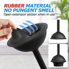 FORASTO 2in1 Toilet Brush & Plunger Set, Bathroom Essentials for Apartment