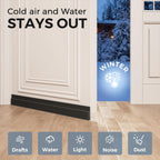 Grotheory 2 Pack Door Draft Stopper, Door Sweep, Weather Stripping Seal