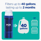 PUR PLUS Water Pitcher Replacement Filter with Lead Reduction (3 Pack), Blue – Compatible with all PUR Pitcher and Dispenser Filtration Systems