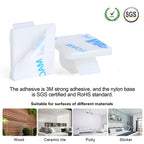 XHF 60PCS 5/8” Clear Adhesive Cable Wire Wall Light Clips, Cord Holder
