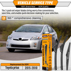 AUTOBOO Windshield Wiper Blade Replacement for Toyota RAV4 Mazda 5