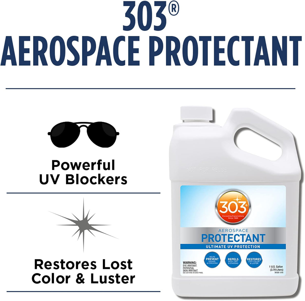 303 Aerospace Protectant for Vinyl, Plastic & Rubber, 1 Gallon
