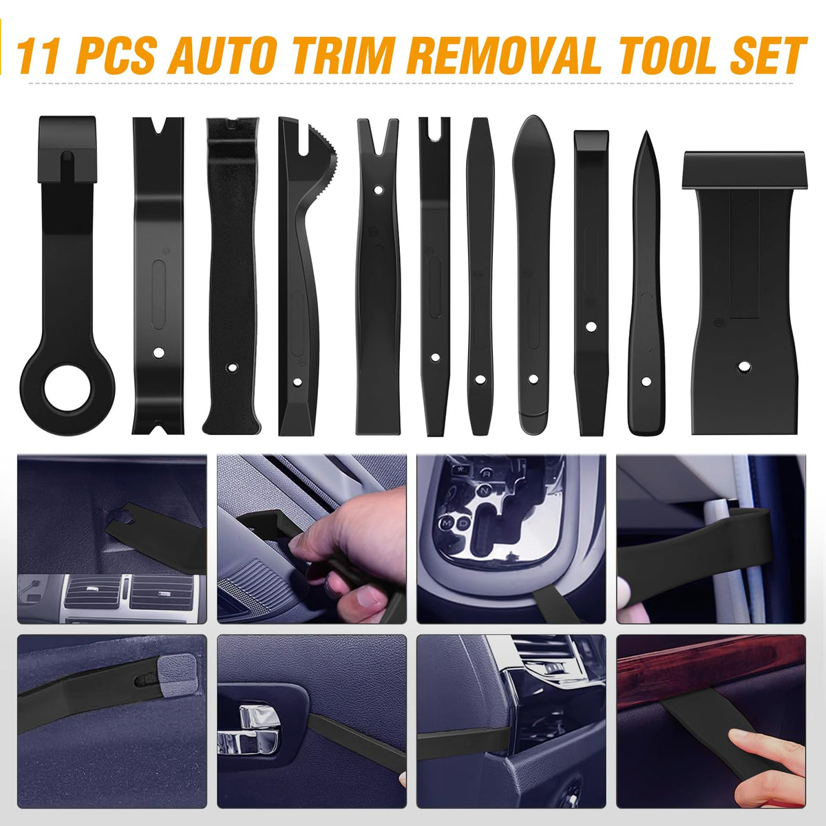 GOOACC 238Pcs Auto Trim Removal Tool and Push Pin Retainer Clip Set