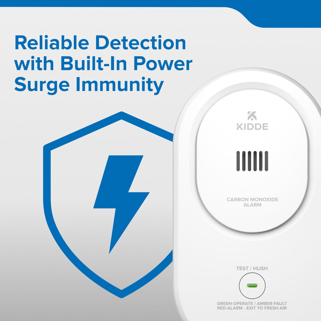 Kidde Carbon Monoxide Detector, Plug-in Carbon Monoxide Detector with AA Battery Backup, 85 dB Alarm, LED Status Light Indicators, 3rd Edition