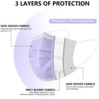 akgk KN95 Face Mask 50 PCS, Breathable Protection Masks, 5-Ply KN95 Black Masks, Cup Dust Safety Masks