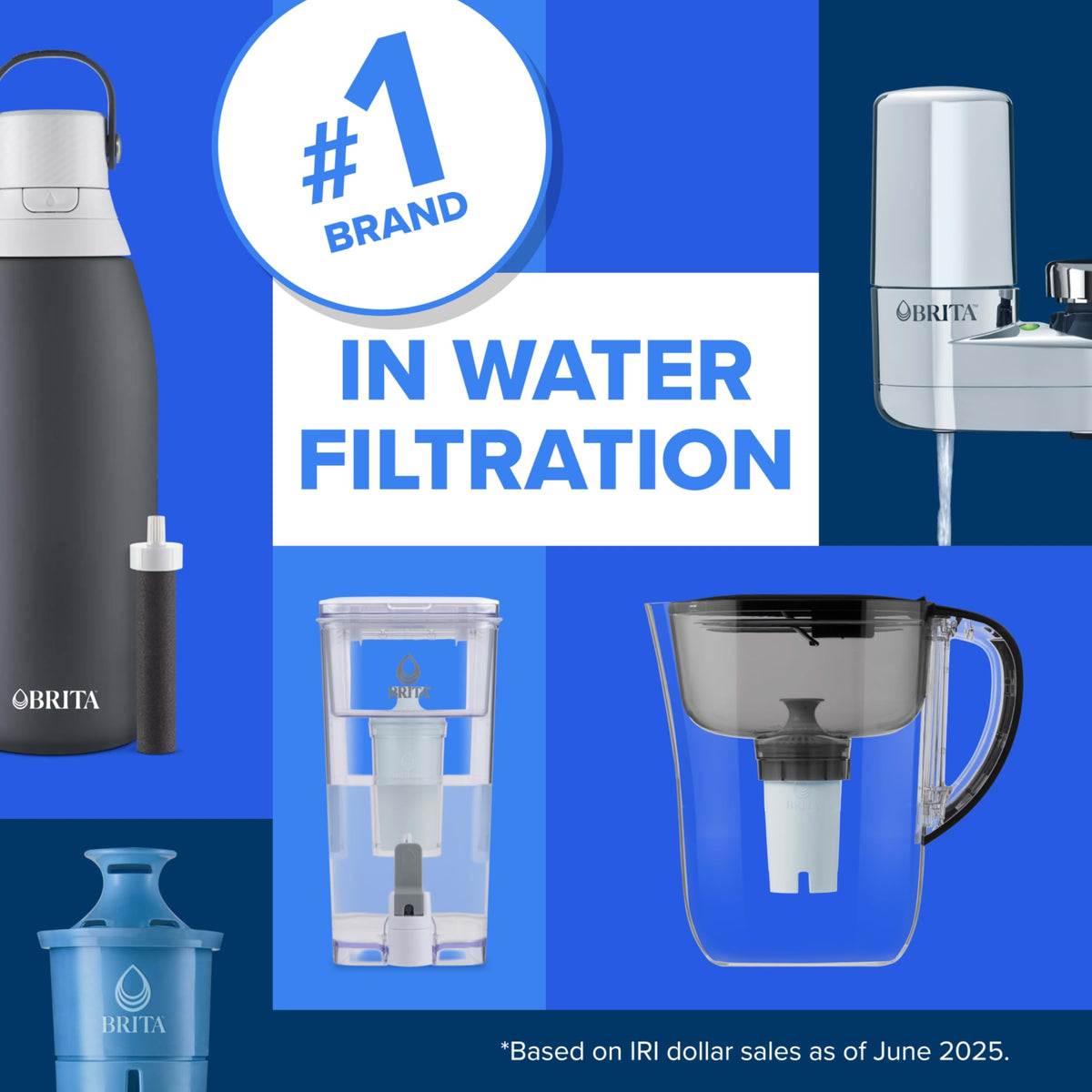 Brita Original Replacement Water Filter, Pitchers and Dispensers, 3 Pack