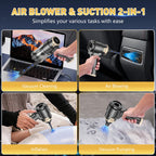 KMM Handheld Car Vacuum Cleaner, Hand Held Vacuum Cleaner and Air Duster