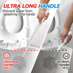 FORASTO 2in1 Toilet Brush & Plunger Set, Bathroom Essentials for Apartment
