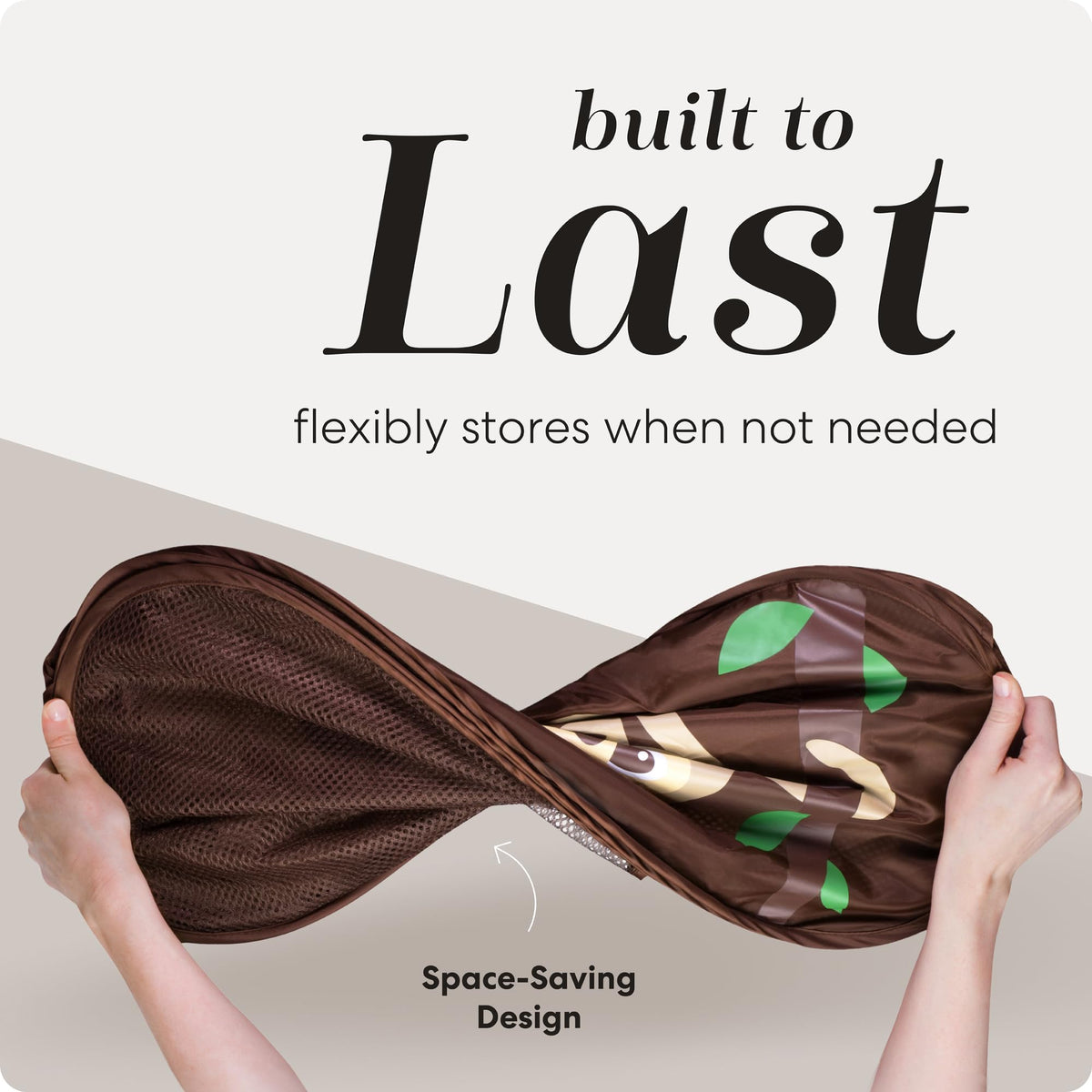 Handy Laundry Collapsible Mesh Pop-Up Hamper with Side Pocket