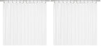 LiBa Shower Curtain PEVA 8G, 72x72 Inch Waterproof Clear