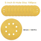 50PCS 5 Inch Sanding Discs 2500 Grit Random Orbit Sander Sandpaper
