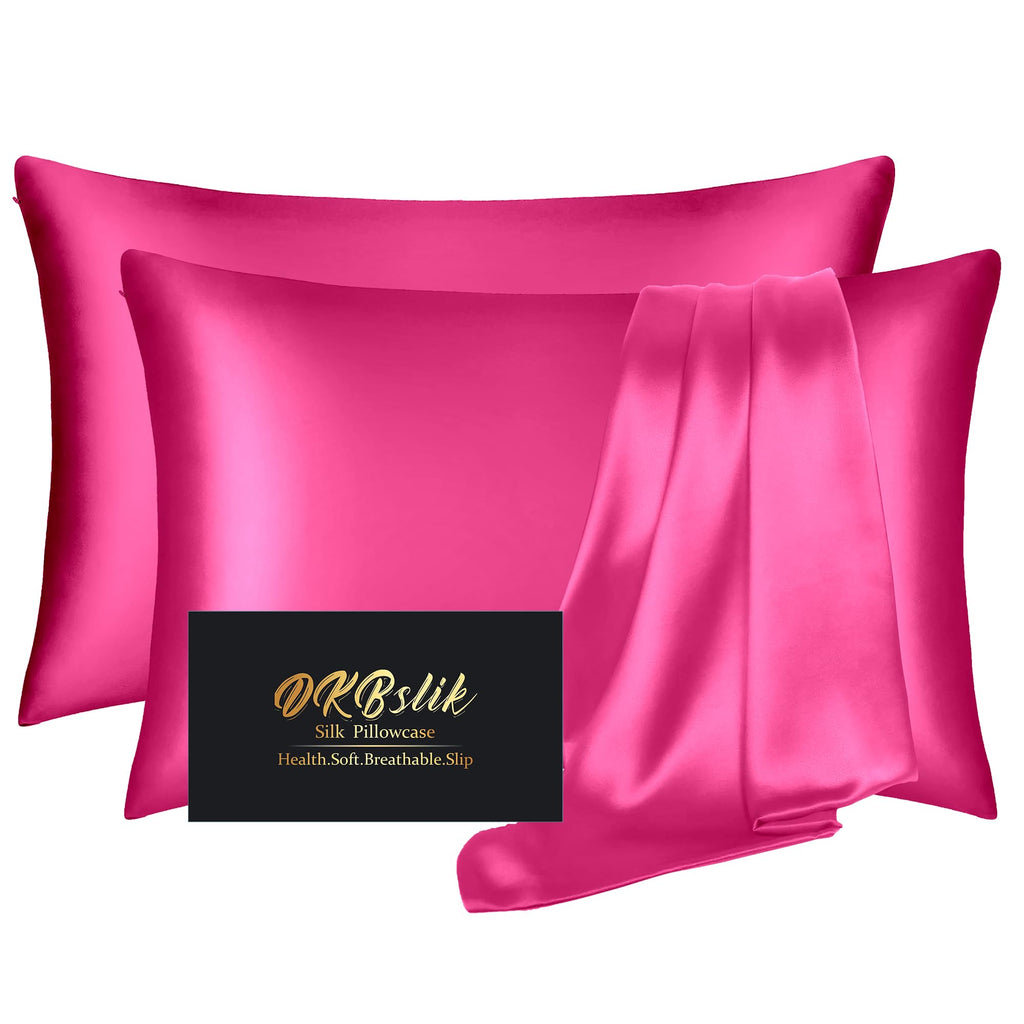 DKBslik Mulberry Silk Pillow Cases Queen Size with Zipper, Olive Green