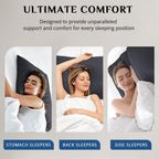 JOLLYVOGUE Firm King Size Pillows Set of 4, Cooling Supportive Bed Pillows with Oeko-Tex Certified Soft Down Alternative Fill, Luxury Hotel Quality for Back, Stomach and Side Sleepers