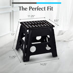Handy Laundry Folding Step Stool 9 Inch, Pink, Non-Slip Holds 300 lbs