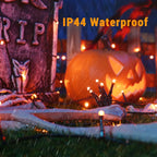 Brizled LED Halloween Lights Indoor Outdoor Orange & Purple String Light