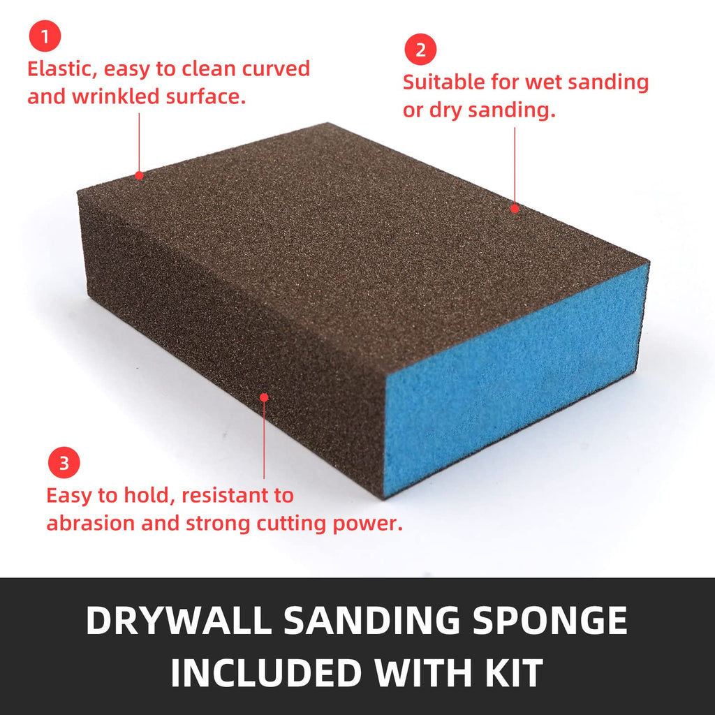 BONCART Spackle wall Repair Kit, 3-Pack Mending Agent Putty with Tools