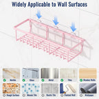 8 Pack Adhesive Bathroom Holders & Dispensers for Kids & Adults, Black