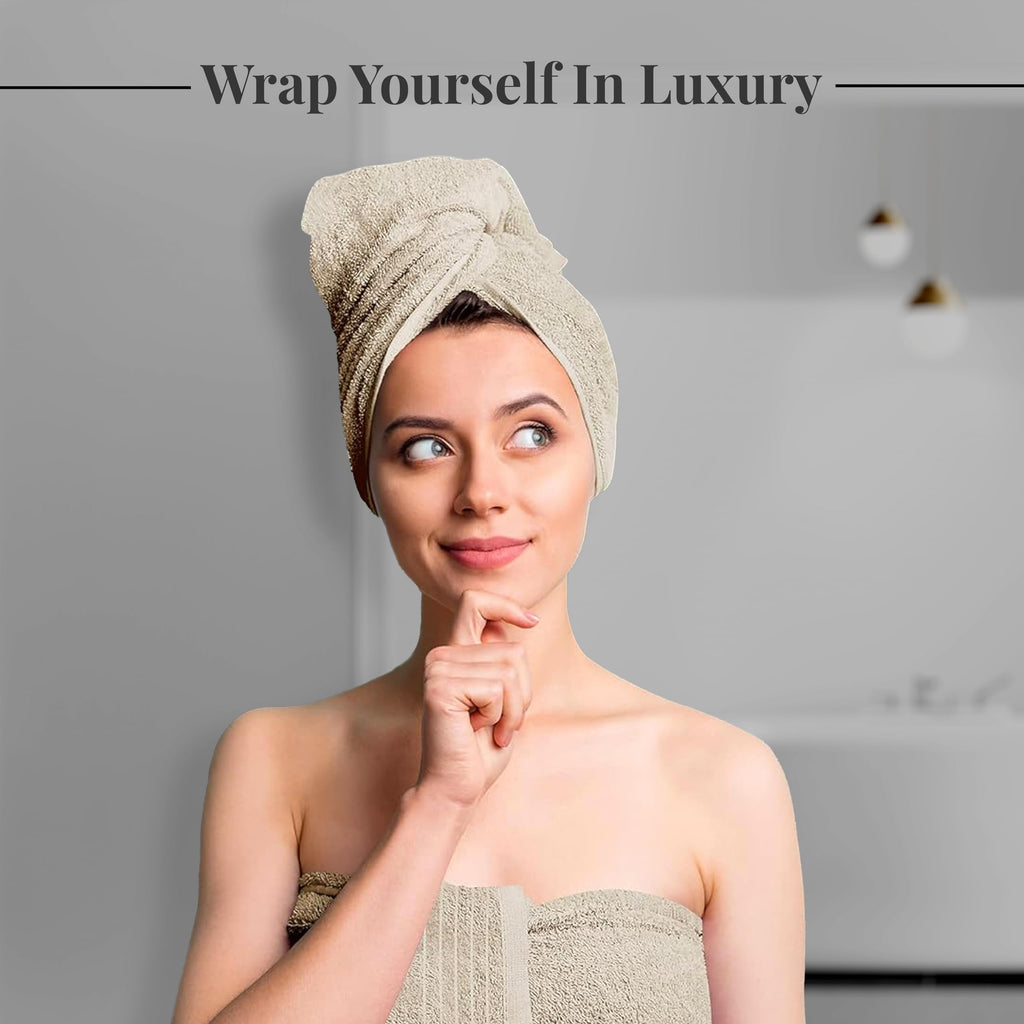 Tens Towels 4 Piece Extra Large Bath Towels 30 x 60 Inches, Dark Grey