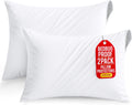 Set of 2 Pillow Protectors with Zipper Standard Size, Pillow Covers