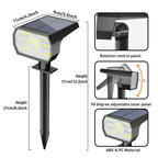 NYMPHY Solar Lights Outdoor Waterproof - 4 Pack (Warm White)
