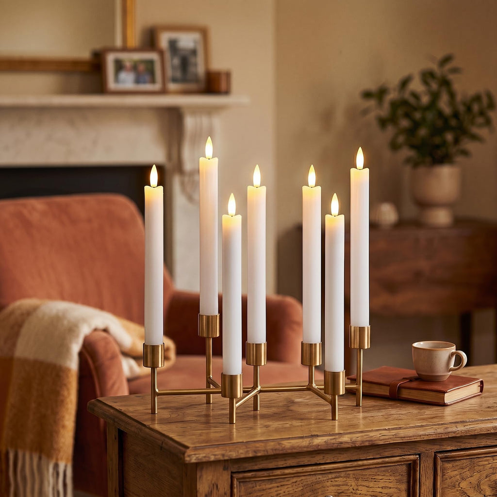 GenSwin 10.8" Flameless Floating Candles Wand Halloween Decorations