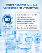 Waterdrop LT1000PC ADQ747935 MDJ64844601 Refrigerator Water Filter, 3 Pack