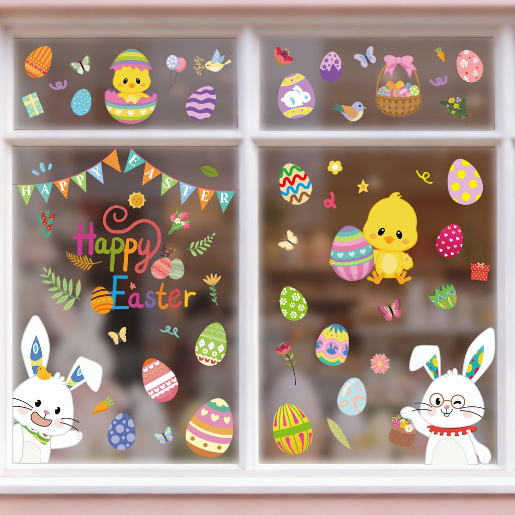 Holiday Window Clings for Home Decorations (Romantic)
