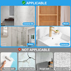 Adhesive Wall Hooks No Drill Clear Heavy Duty, 13LB Sticky 12 Pack