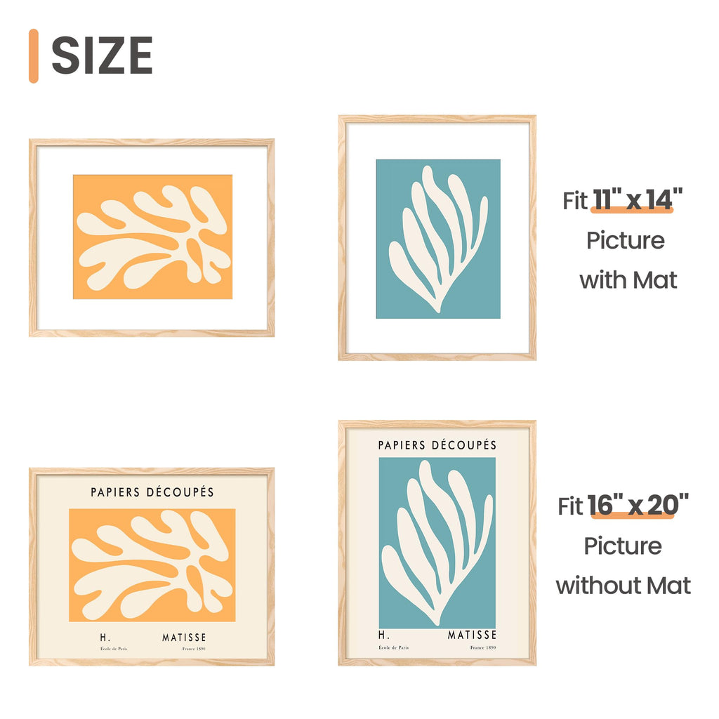 upsimples 8x10 Picture Frames, Gallery Wall Frames Set of 5, Black