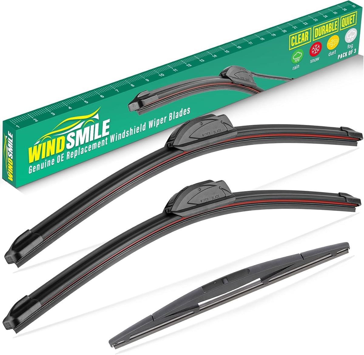 WINDSMILE Windshield Wiper Blade Replacement for Mazda CX30 CX-30 2020-2025