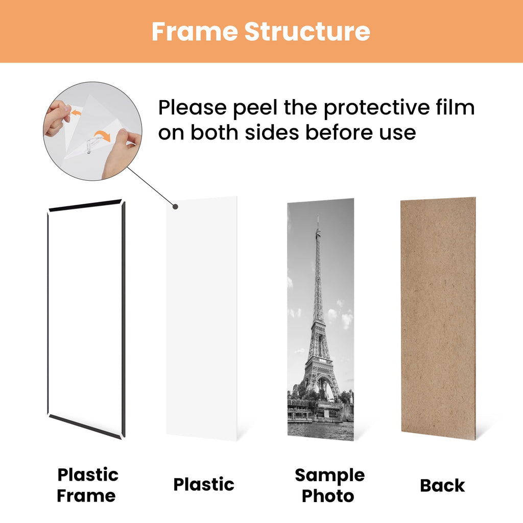 upsimples 12x16 Poster Frame, Easy Slide-In Assembly, White, 3 Pack