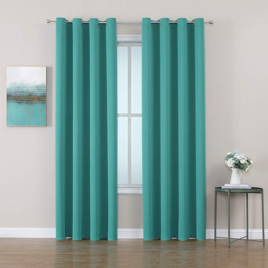 ChrisDowa Small Blackout Curtains for Kitchen and Bedroom 24 Inches Long