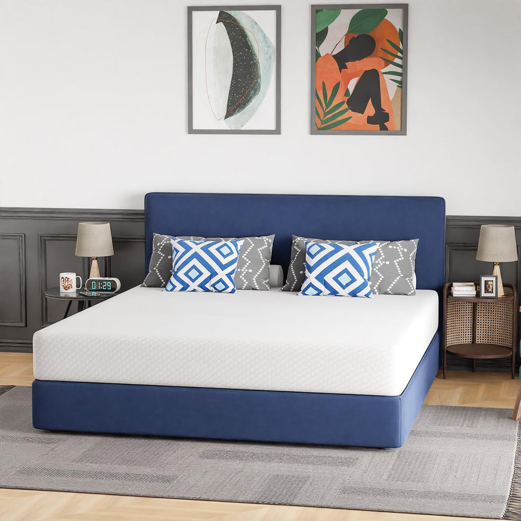 FDW | 5 Inch Twin Mattress | Medium Firm | Gel Memory Foam | White